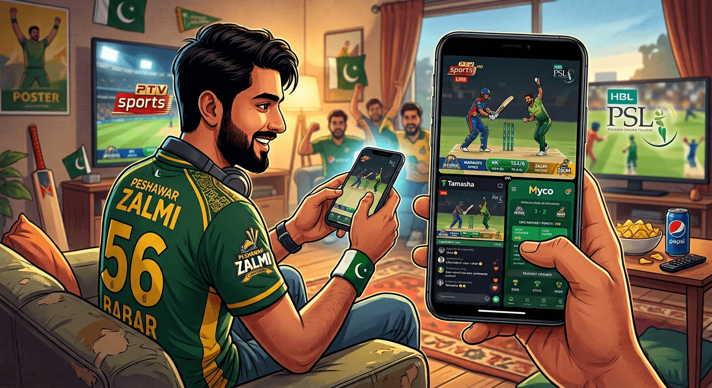 Best cricket streaming apps in Pakistan Tamasha PTV Sports and myco