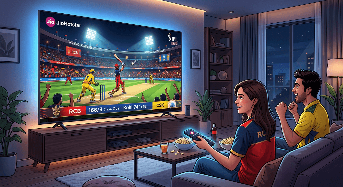 JioHotstar 4K live IPL streaming on smart TV